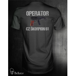 Tričko CZ Škorpion 61 Operator černá S