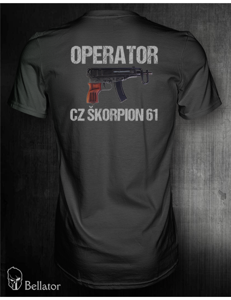 Tričko CZ Škorpion 61 Operator černá