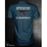 Tričko CZ Škorpion 61 Operator navy S