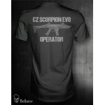 Tričko CZ Škorpion Evo Operator černá S