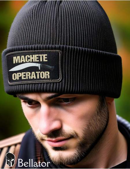 Pletená čepice Machete Operator černá