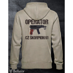 Mikina Operator CZ Škorpion 61 světle šedá S