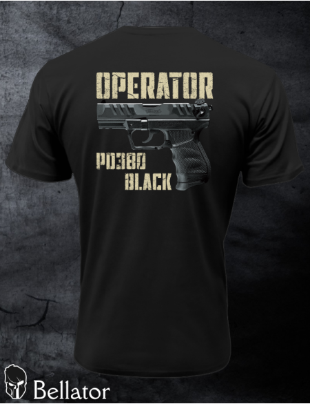 Tričko Operator Walther PD380 Black černá