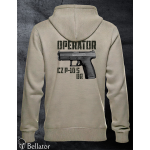 Mikina Operator CZ P-10 S OR světle šedá 3XL