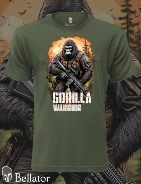 Tričko Bellator Gorilla Army olivová