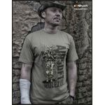 Tričko Airsoft rulez khaki 4XL