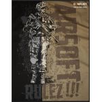 Tričko Airsoft rulez khaki 4XL