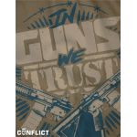 Tričko In Guns We Trust M khaki