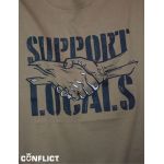 Tričko Support Locals S khaki