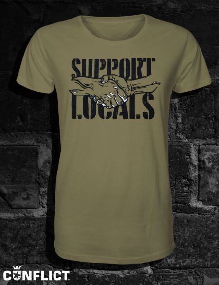 Tričko Support Locals M khaki