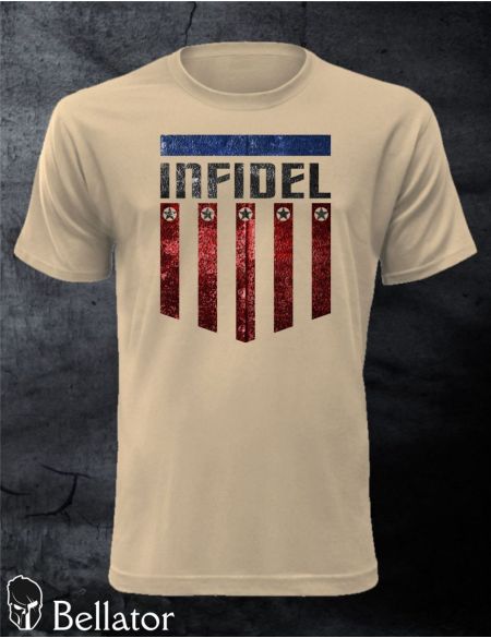 Tričko Infidel shield XL pouštní