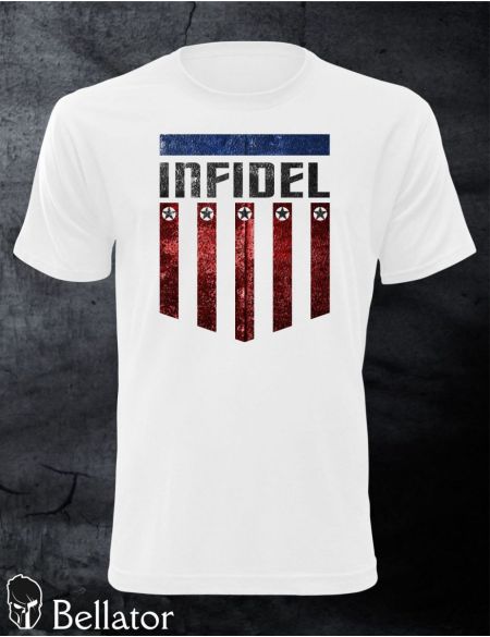 Tričko Infidel shield M bílá